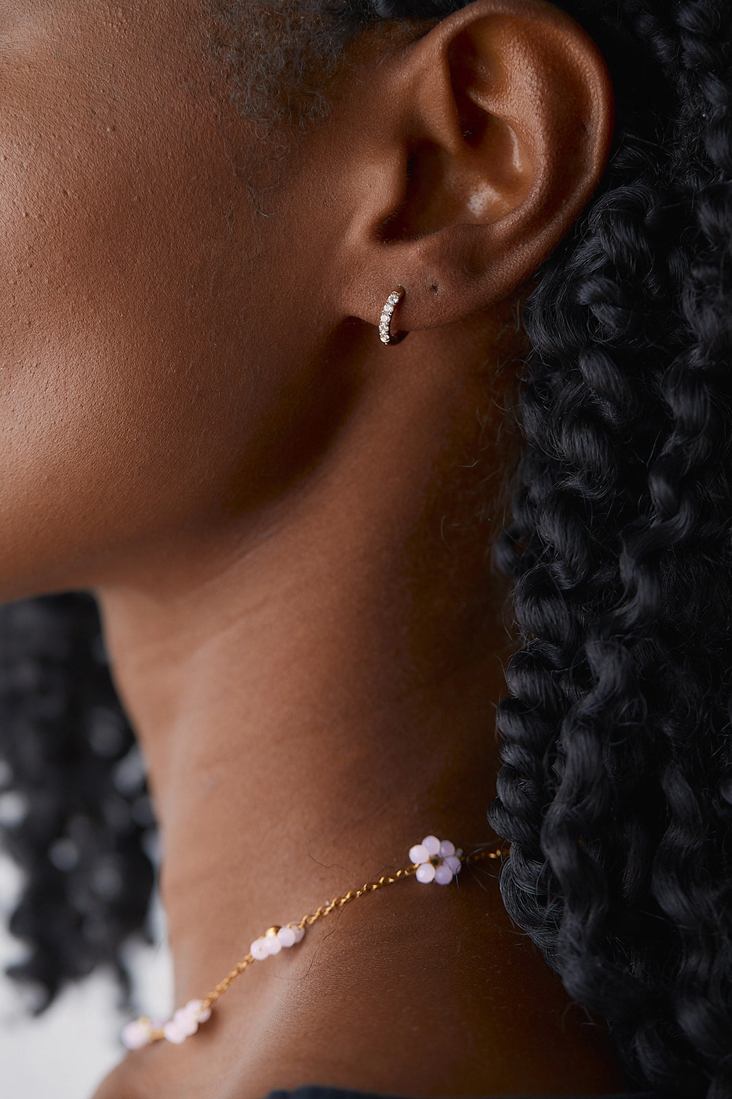 Zaana Diamond Endless Hoops