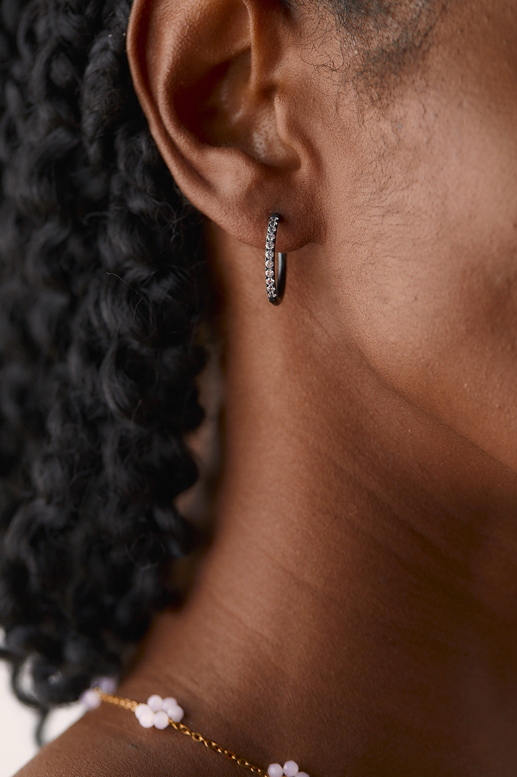 Zaana Diamond Endless Hoops