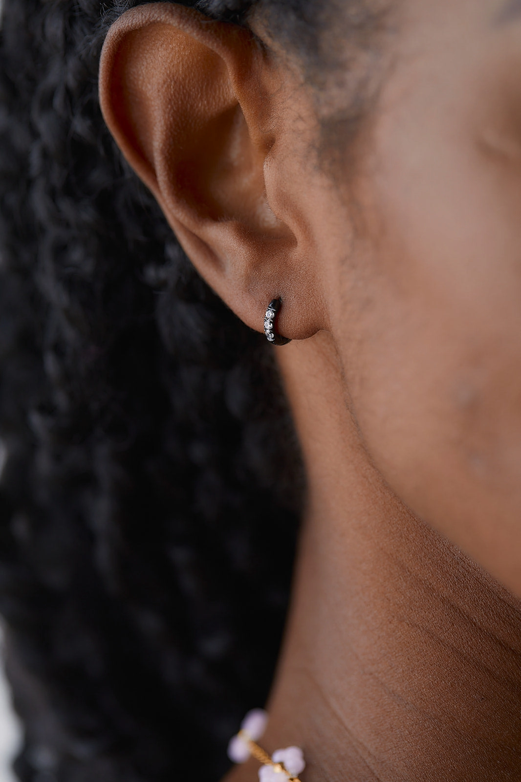 Zaana Diamond Endless Hoops