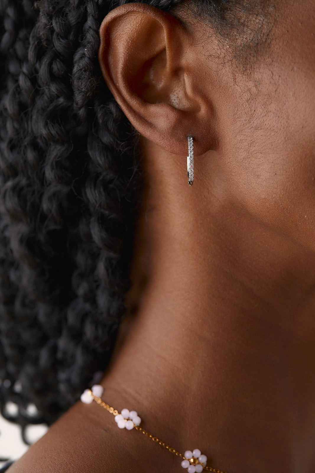 Zaana Diamond Endless Hoops