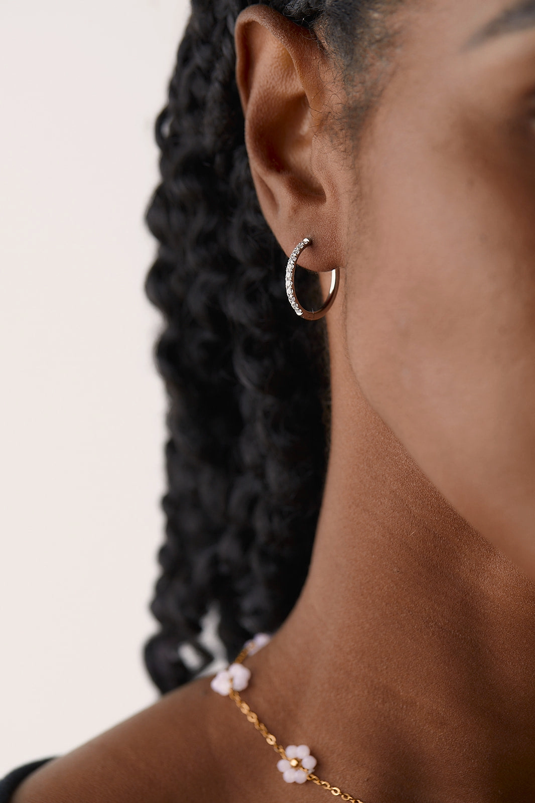 Zaana Diamond Endless Hoops