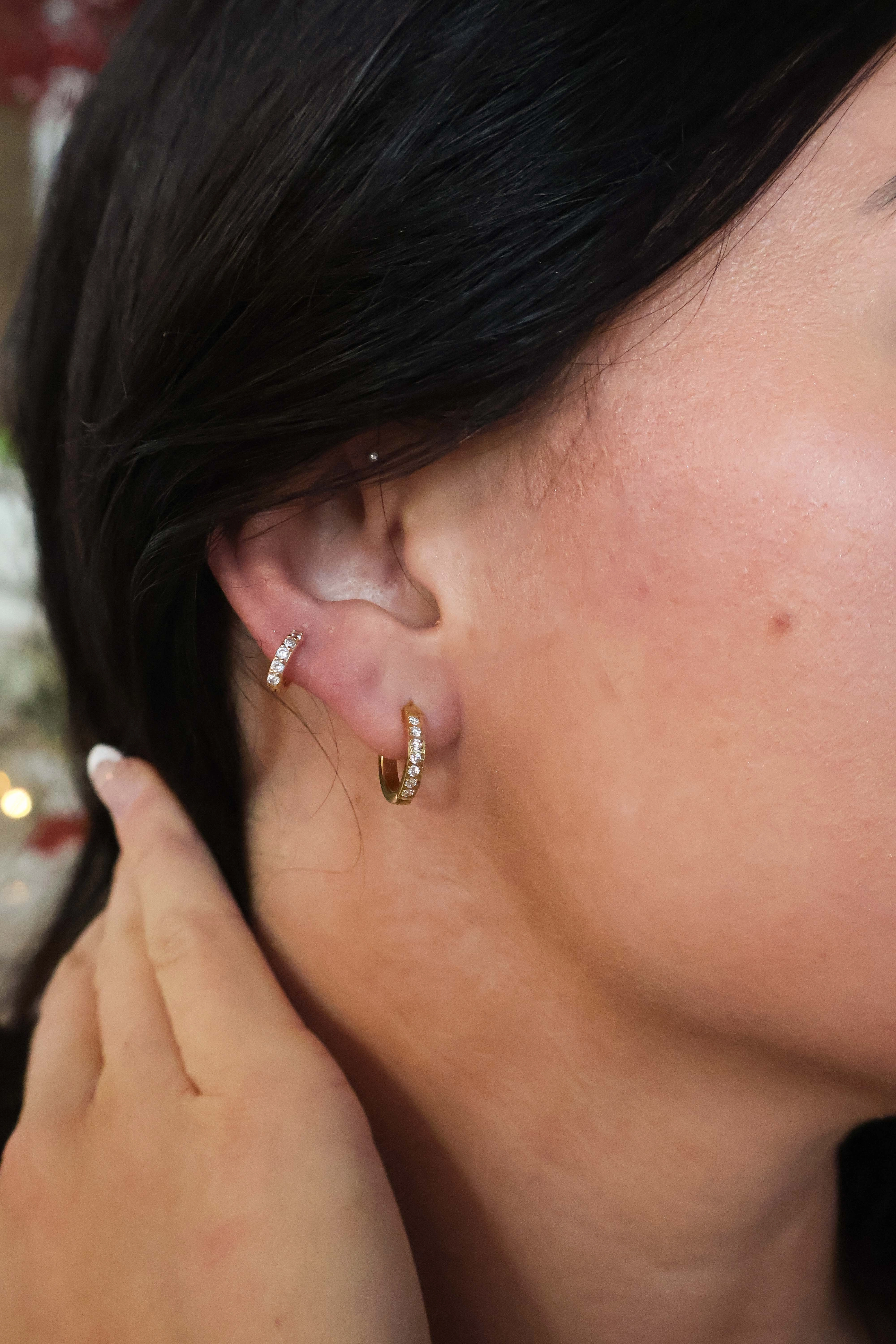 Zaana Diamond Hoops