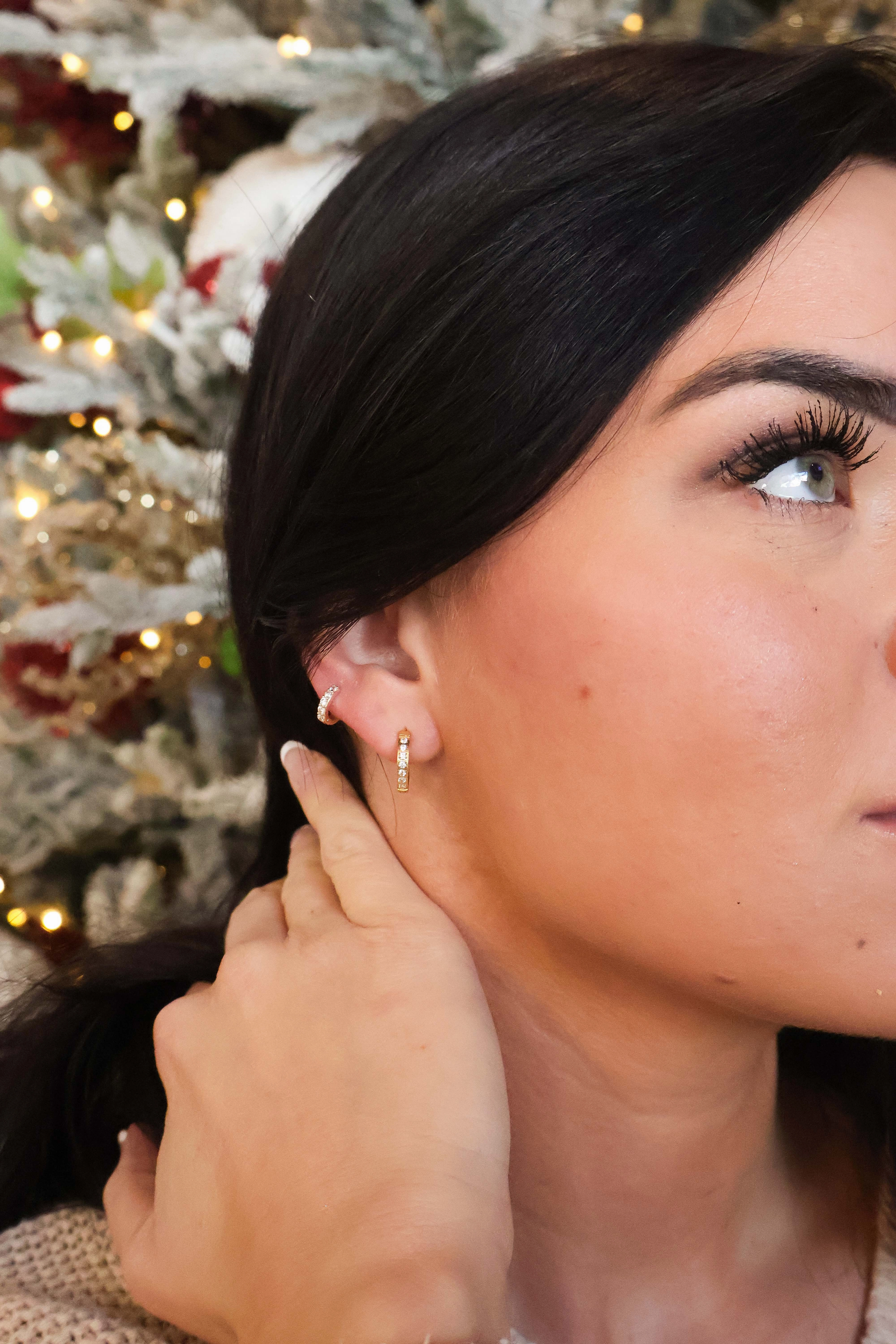Zaana Diamond Hoops