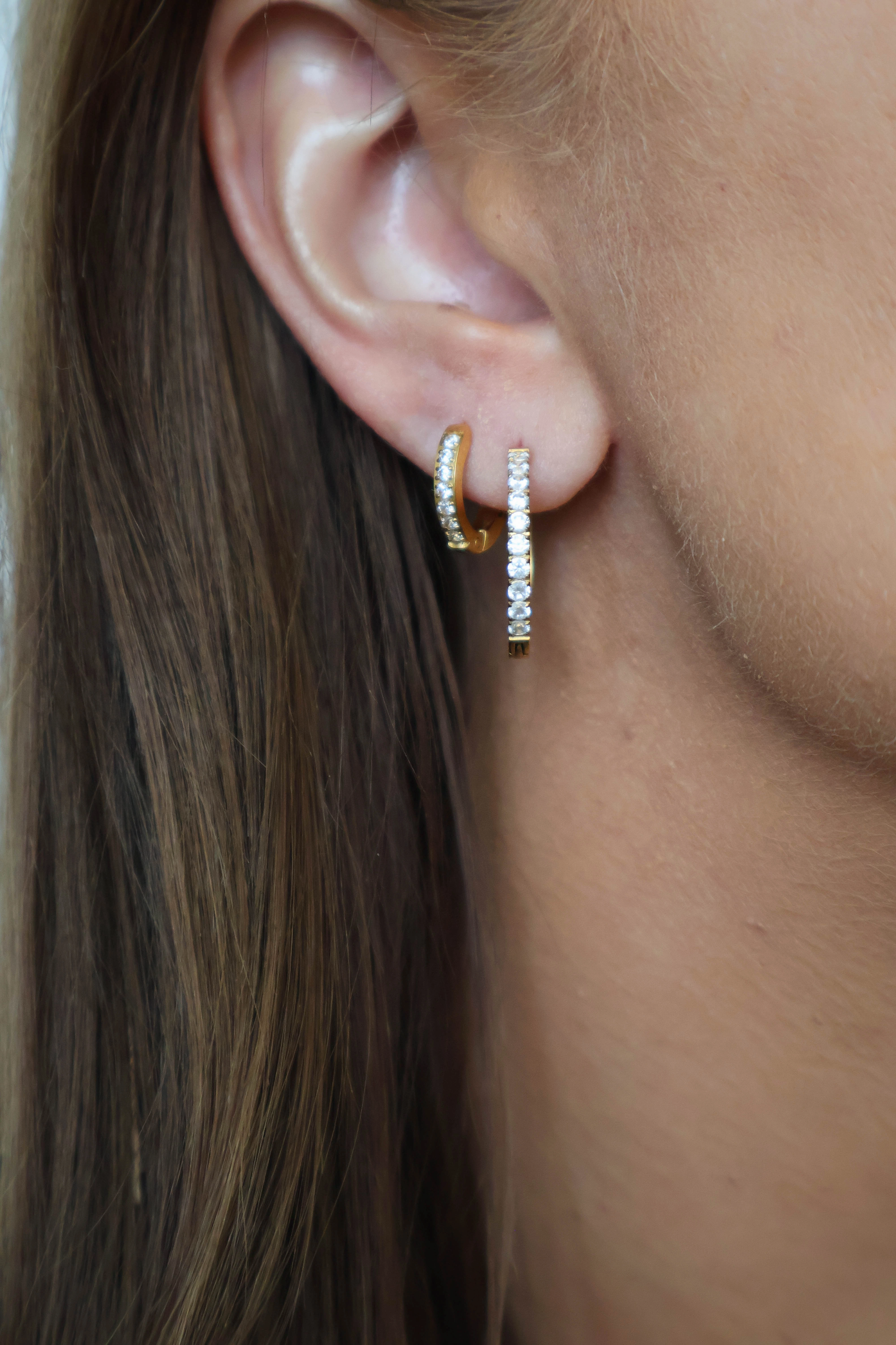 Zaana Diamond Hoops