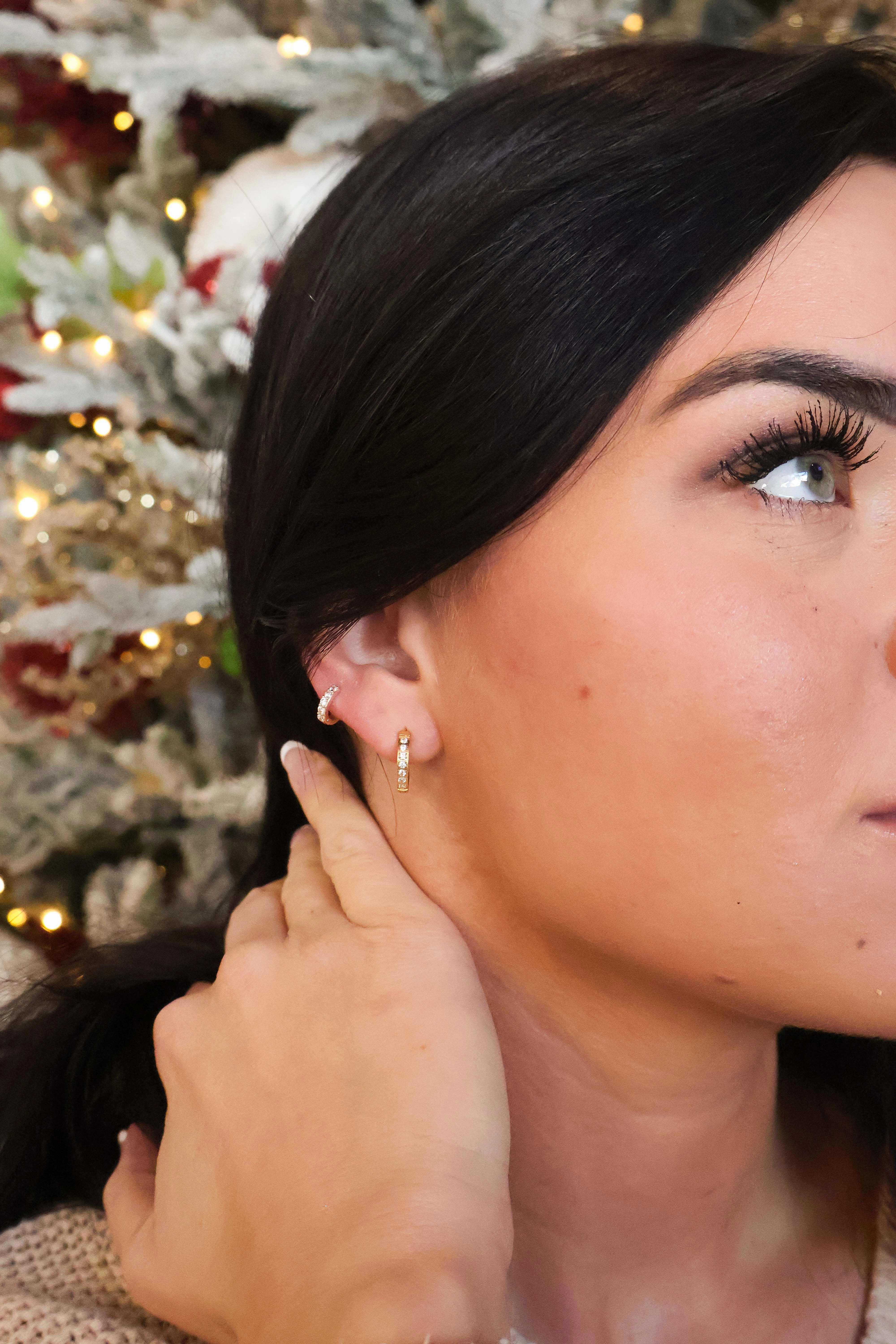 Zaana Diamond Hoops