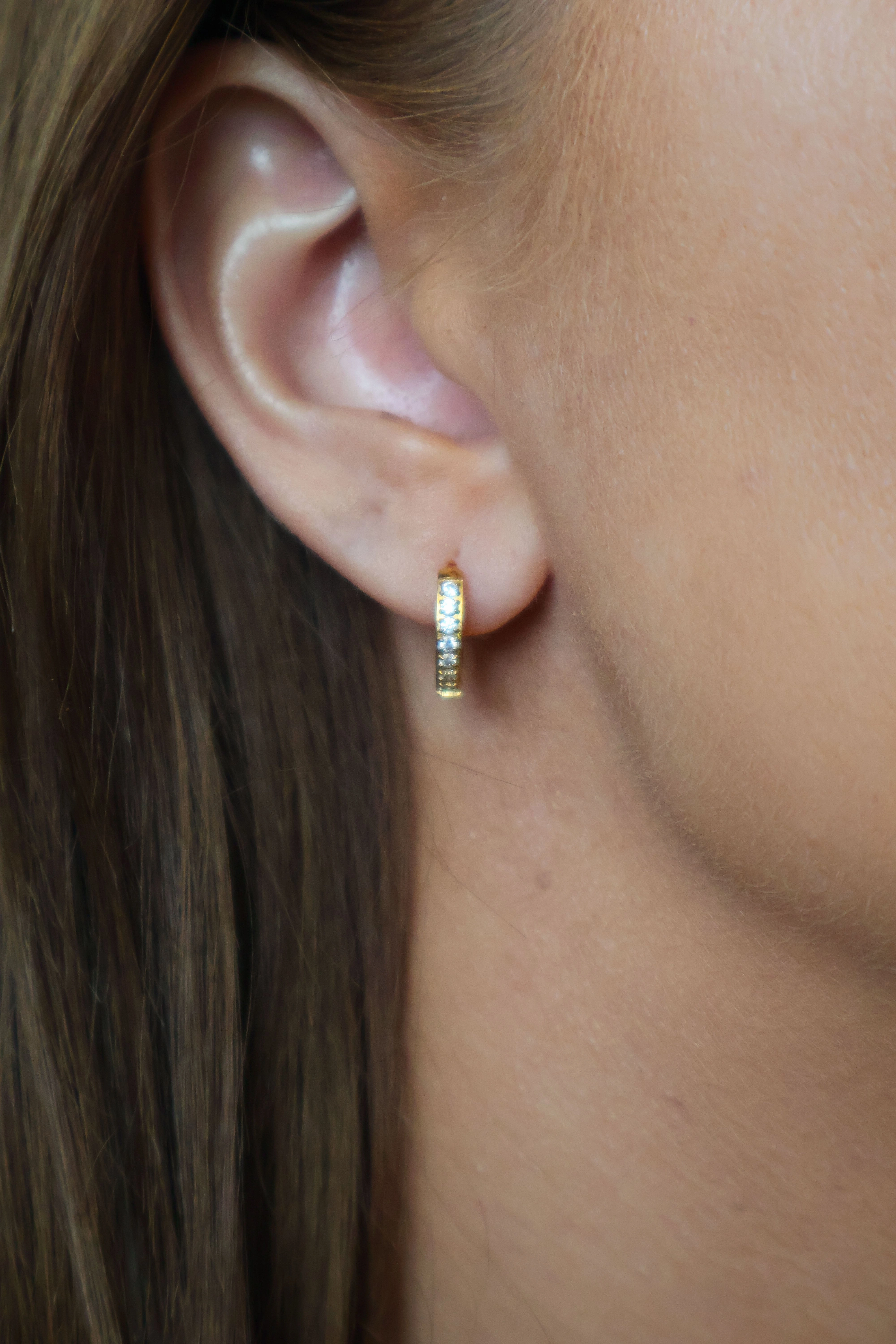 Zaana Diamond Hoops