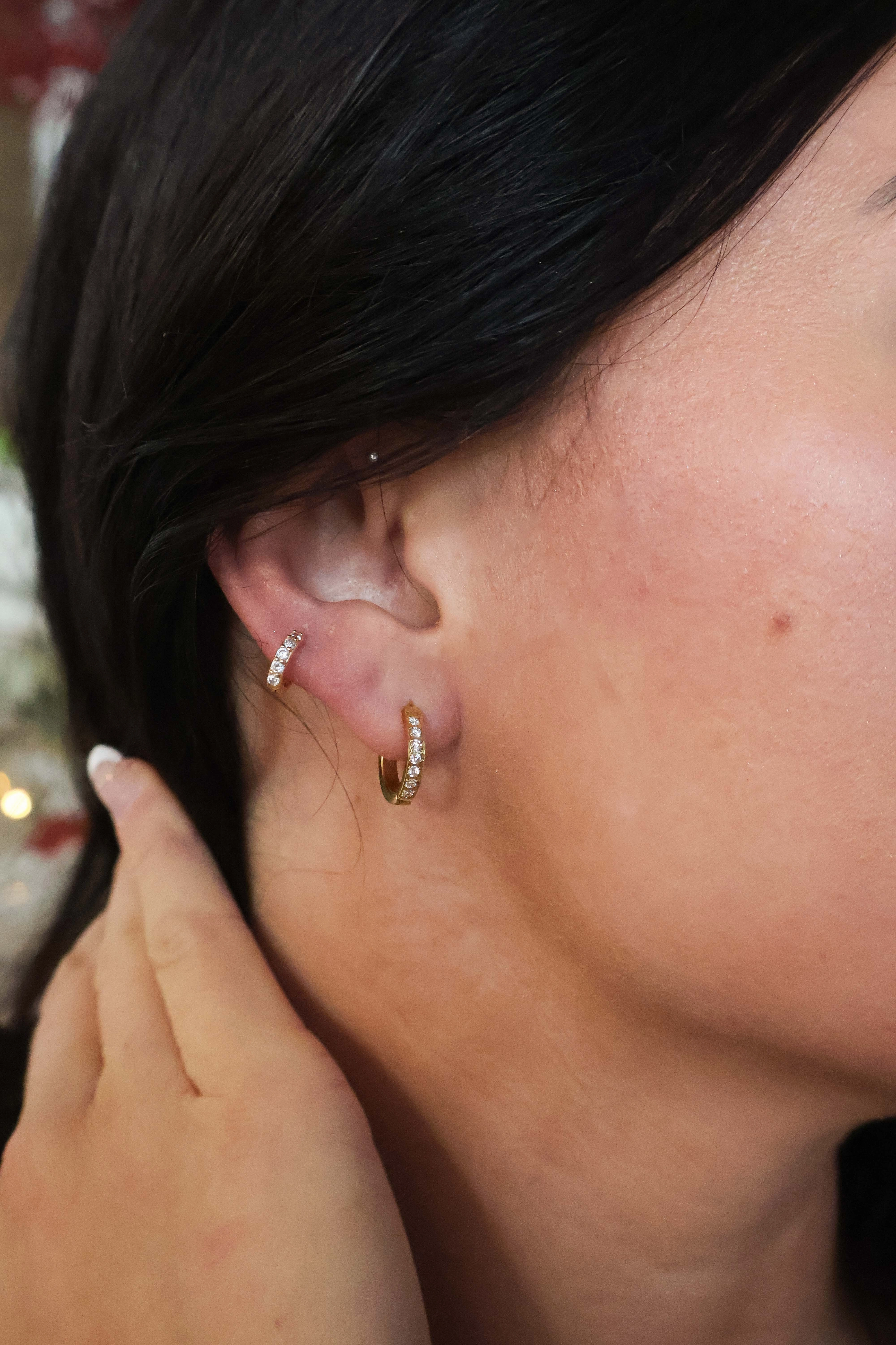 Zaana Diamond Hoops