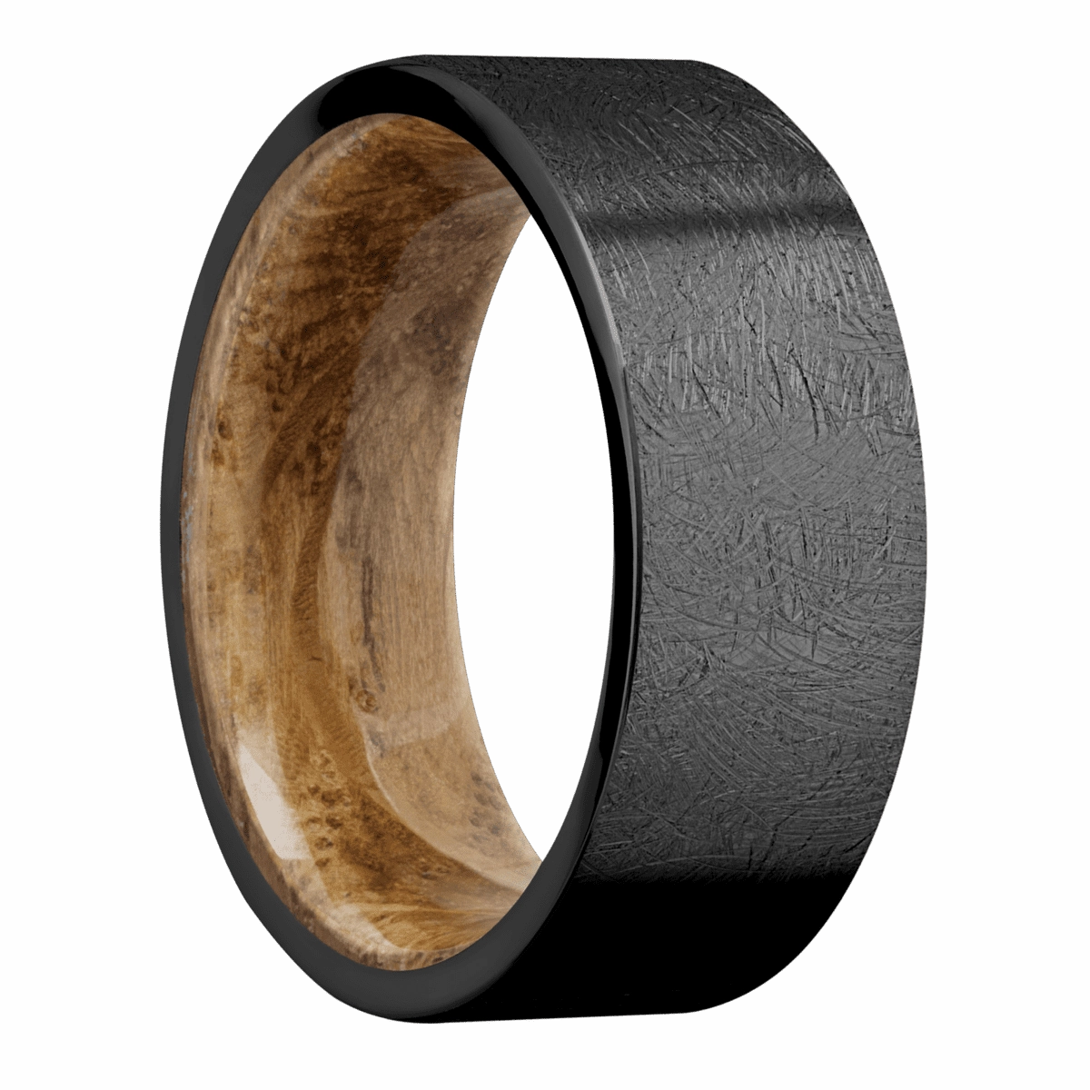 Zirconium with Distressed Finish and Whiskey Barrel