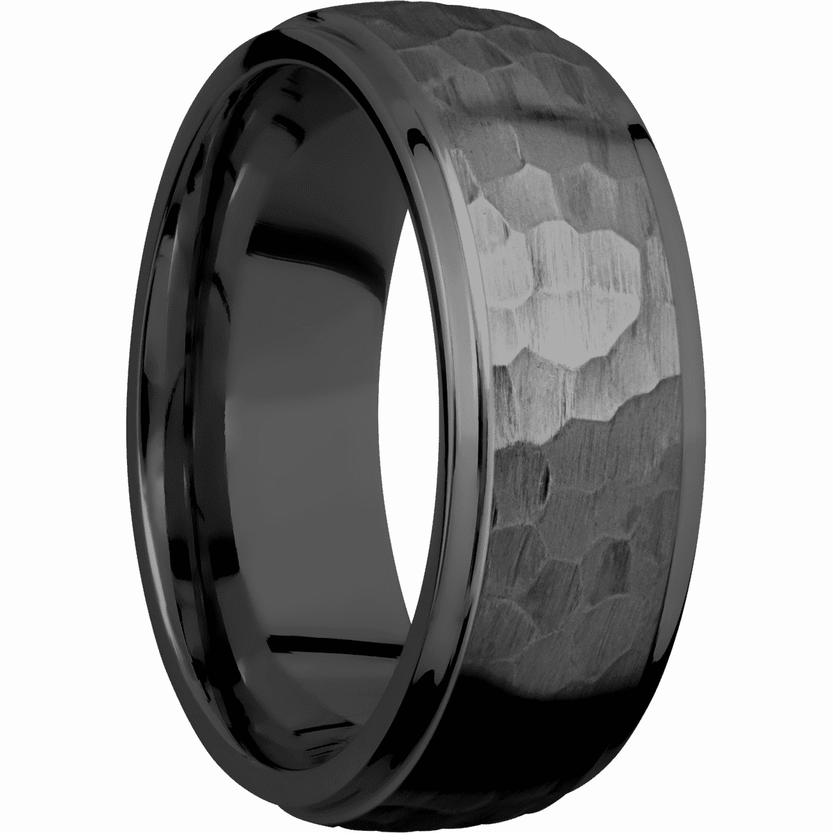 Zirconium with Hammer , Polish Finish