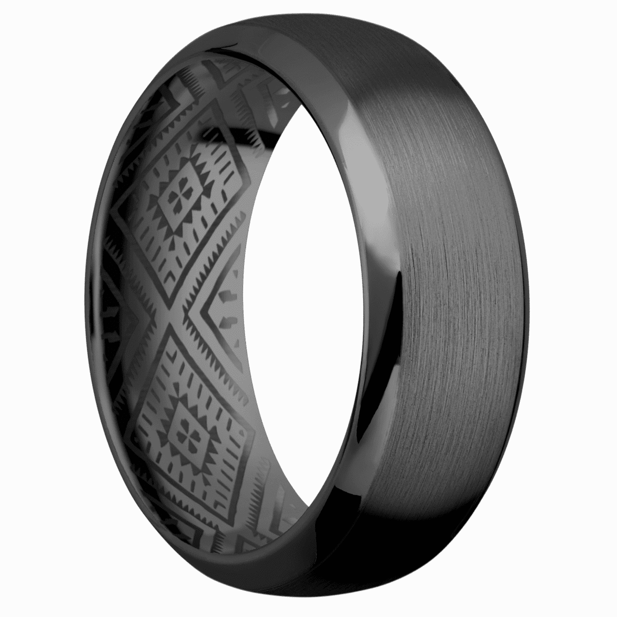 Zirconium with Satin , Polish Finish